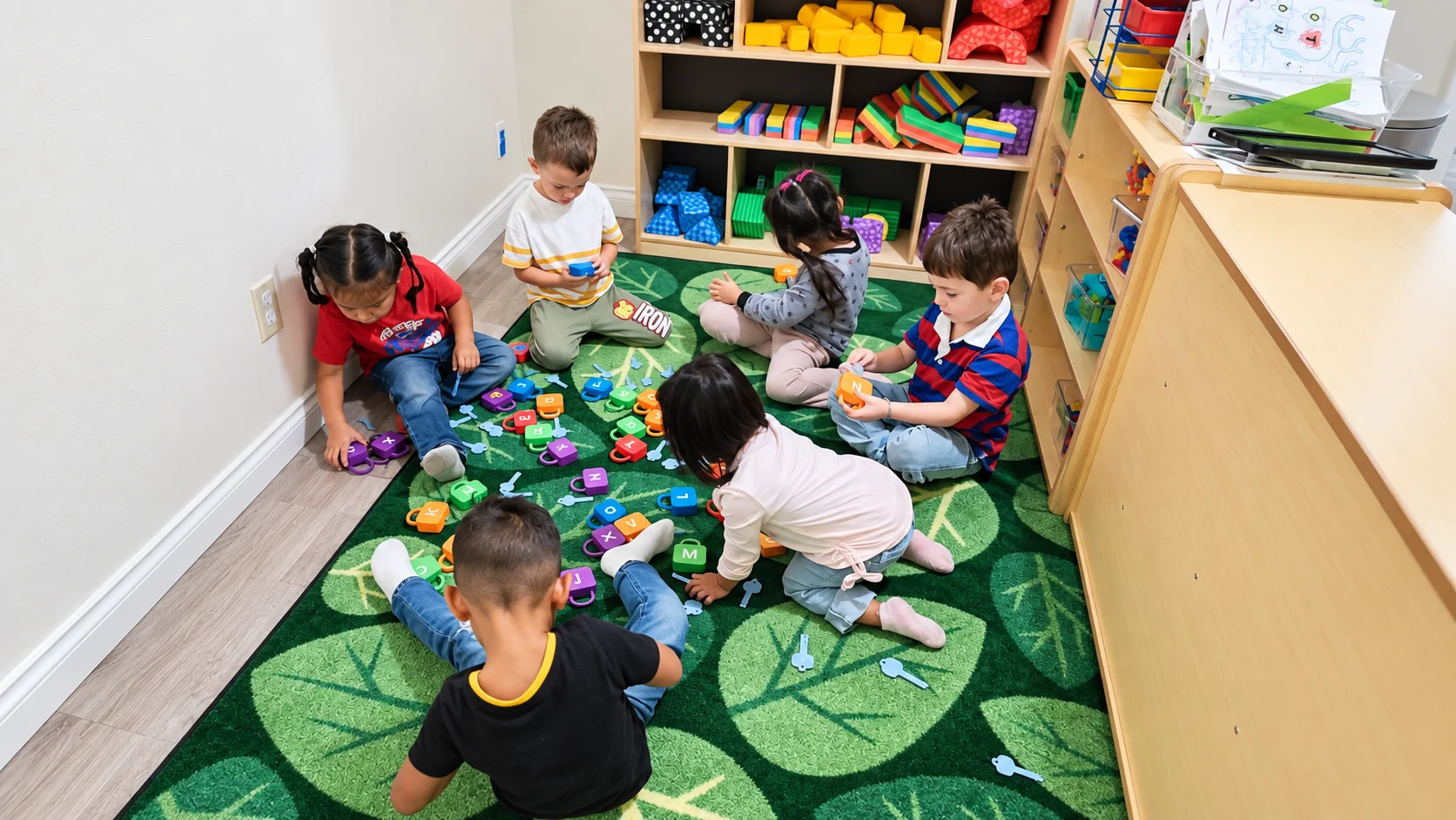 Children learning together through hands-on play at Rosie’s